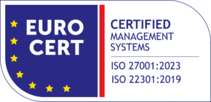 EUROCERT_Logo_CERTIFIED_CMYK_ MANY_STANDARDS ISO 27001